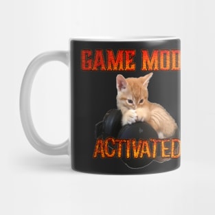 Gamer Kitten Game Mode Activated Mug